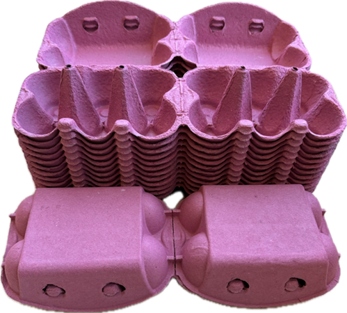 280 X NEW HALF DOZEN PINK FLAT TOP EGG BOXES