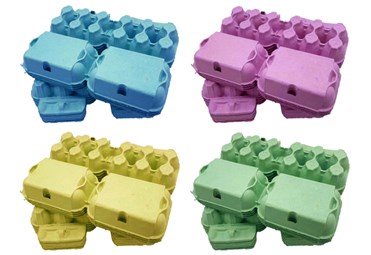 Mixed 4 Colours Egg Boxes B Y P Green