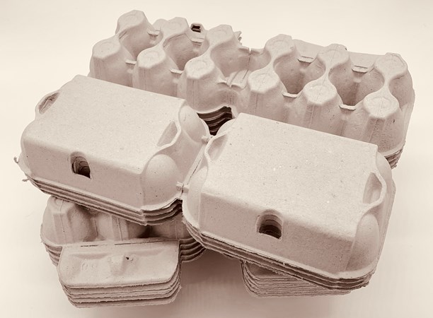 100 x HALF DOZEN FLAT TOP EGG BOXES FOR XL LARGE EGGS