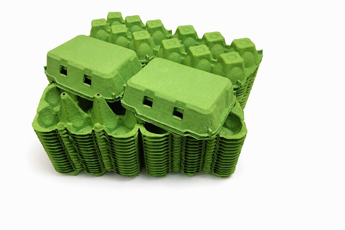 280 X FULL PACK NEW HALF DOZEN FLAT TOP EGG BOXES IN GREEN