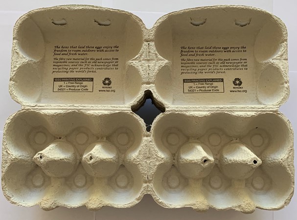 50 X NEW HALF DOZEN QUALITY PRINTED EGG BOXES FOR VERY LARGE CHICKEN / DUCK EGGS