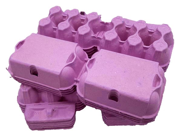 250 X NEW HALF DOZEN PINK FLAT TOP EGG BOXES